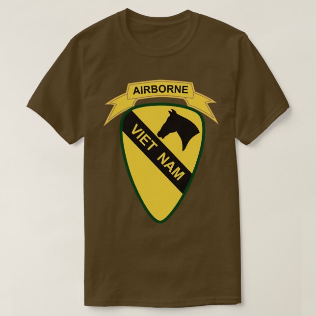 1:a Cavalry Division SSI w Tab wt X T Shirt (Design framsida)