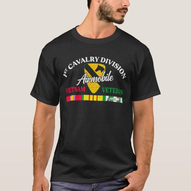 1:a Cavalry-Division-Vietnam-Veteran T Shirt (Framsida)