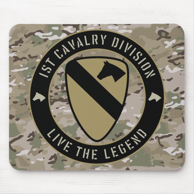 1:a Cavalry-divisionen Mousepad Musmatta (Framsidan)