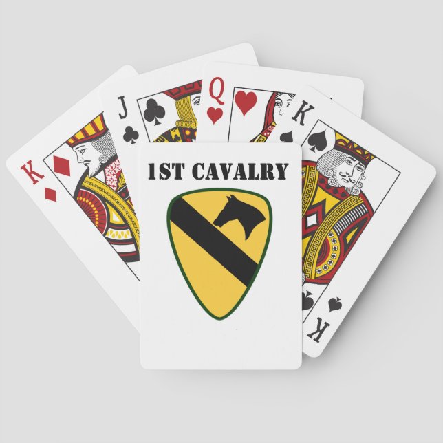 1:a Cavalry-uppspelningskort Casinokort (Baksidan)