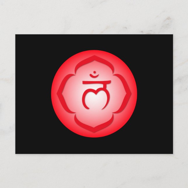 1:a Chakra - Muladhara Vykort (Framsida)