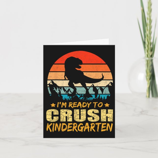 1:a dagen av Kindergarten jag är Redo att krossa D Kort (Framsida)
