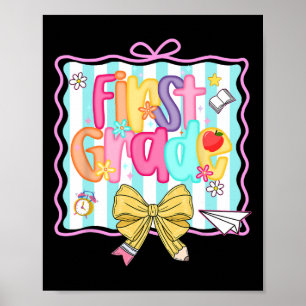 1:a dagen för första Klass-disketten Back to schoo Poster