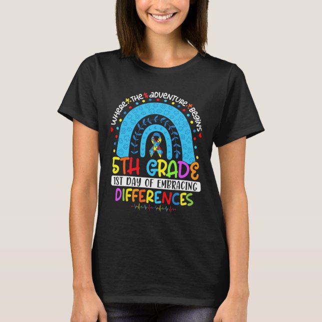 1:a dagen för skillnaderna 5:e Klass T Shirt (Framsida)