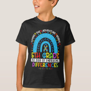 1:a dagen för skillnaderna 5:e Klass T Shirt
