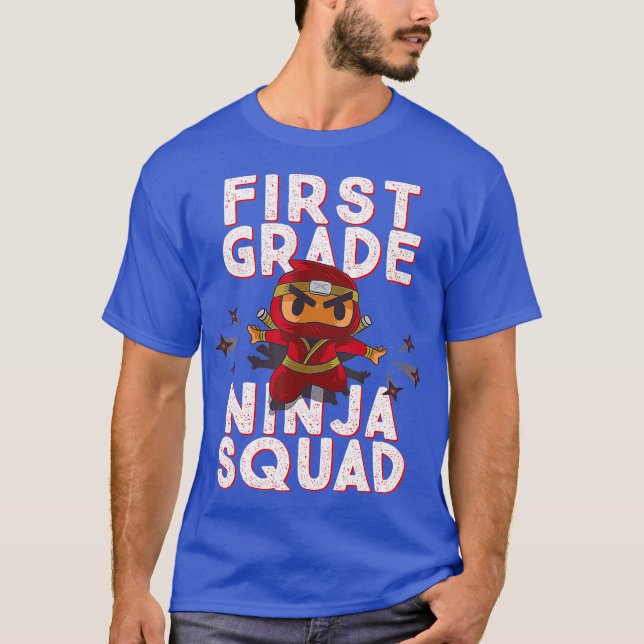 1:a dagen för skolans första KLASS NINJA SQUAD FUN T Shirt (Framsida)