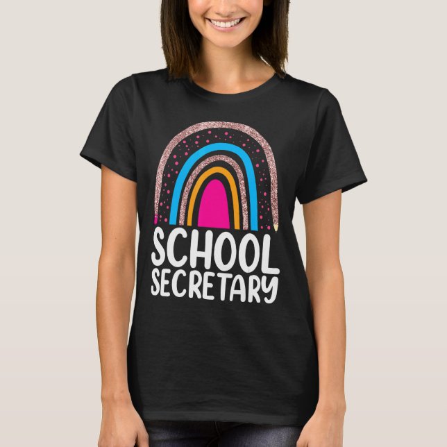 1:a dagen för skolsekreteraren Back to school Assi T Shirt (Framsida)