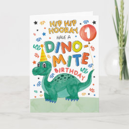 1:a dinosauriekortet | Utskrivbar dosinosaur Inbjudan