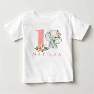 1:a elefantfödelsedag t-shirt