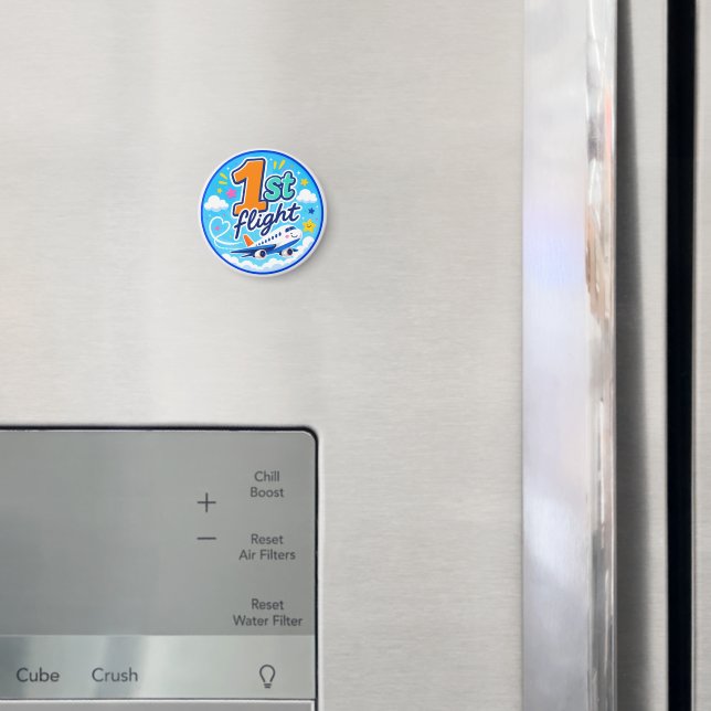1:a färgglada flygplanssouveniren magnet (In Situ (Fridge))