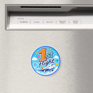 1:a färgglada flygplanssouveniren magnet