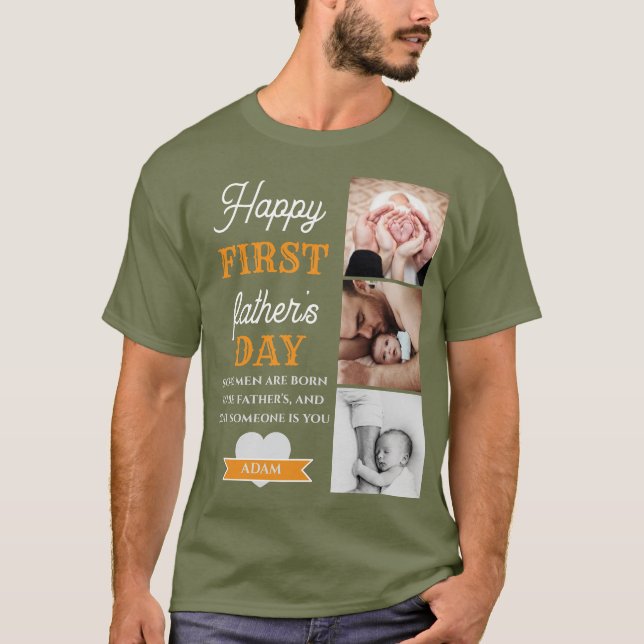 1:a Fars dag 3 Foto T Shirt (Framsida)