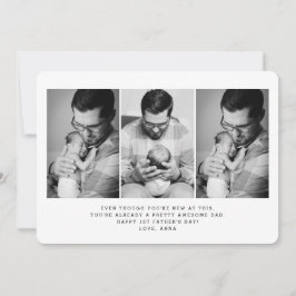 1:a Fars dag 3 Foto Välkomstkort Inbjudningar