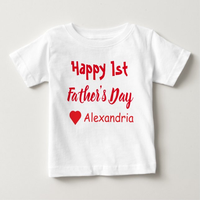 1:a Fars dag Baby T-Shirt (Framsida)