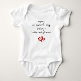 1:a Fars dag, Gift från Baby till pappa, Cute T Shirt