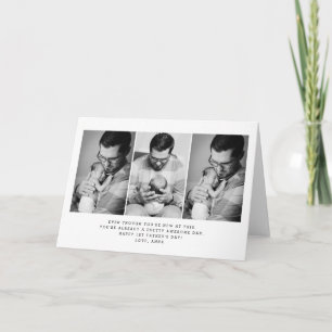 1:a Fars dag-mappat gratulationskort Inbjudan