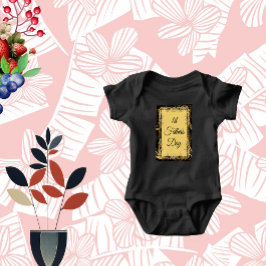 1:a Fars Dag Modern Kalligrafi Bladrika Virvlar  T Shirt