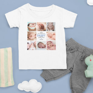 1:a Fars dag Photo Collage Baby T-Shirt