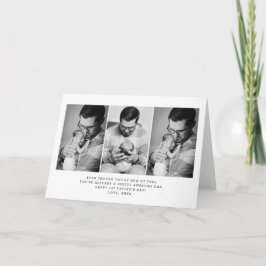 1:a Fars Dag Viklad Lyckönskningskort Inbjudan