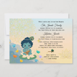 1:a firande inbjudan personlig barn inbjudan