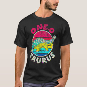 1:a födelsedag 1 O Saurus I Ankylosaurus I-familje T Shirt