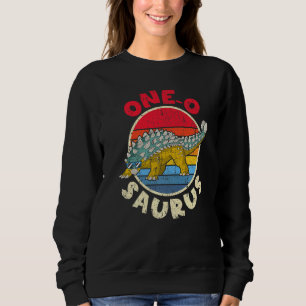 1:a födelsedag 1 O Saurus I Ankylosaurus I-familje T Shirt