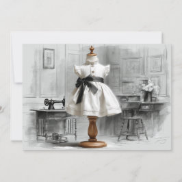 1:a födelsedag Atelier Black & White Stil Inbjudningar