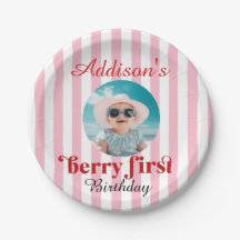 1:a födelsedag Berry-Sweet Birthday med foto