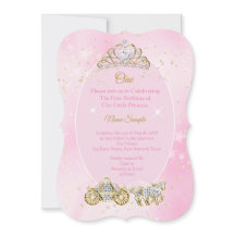 1:a födelsedag Cinderella Rosa Carriage Photo