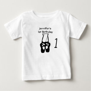 1:a födelsedag Cute Ballet Dancer Ben & Tofflor T Shirt