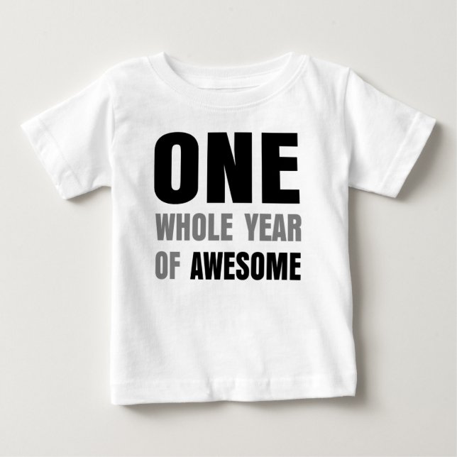 1:a födelsedag Ett år för Fantastisk T-shirt (Framsida)