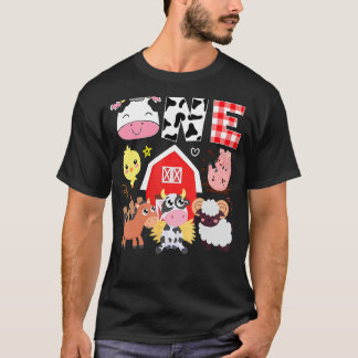 1:a födelsedag Ett år gammalt tema Djurfödelse T Shirt