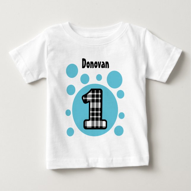 1:a födelsedag Ett år gammalt V10Q T-shirt (Framsida)