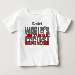1:a födelsedag - gift-världens äldsta 1 år gam t-shirt