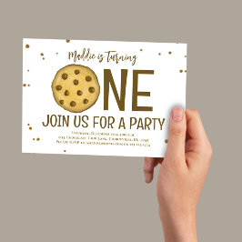 1:a födelsedag i Party Cute Cookie-inbjudan Inbjudningar