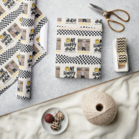 1:a födelsedag leende ansikte retro white groovy