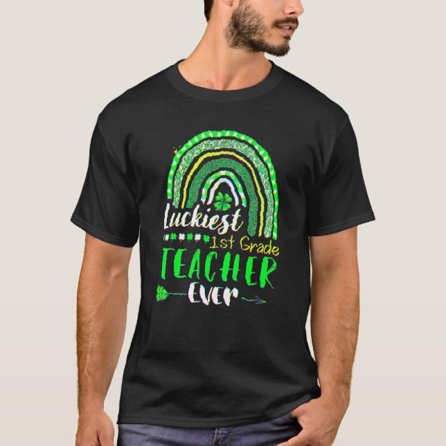 1:a födelsedag Leprechaun St Patrick Party T Shirt (Framsida)