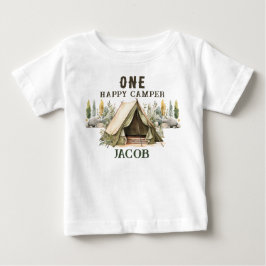 1:a födelsedag Lycklig Camper Barns födelsedag Par T Shirt