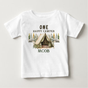1:a födelsedag Lycklig Camper Barns födelsedag Par T Shirt