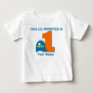 1:a födelsedag Monster Personlig T Shirt