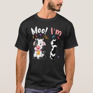 1:a födelsedag Moo I är 1 Cow Farm Animal Barnyard T Shirt