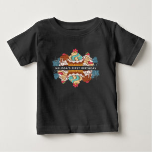 1:a födelsedag Muffinsarna Retro Stil Sweet Desser T Shirt