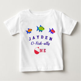 1:a födelsedag ofiskalt EN pojke Baby T-Shirt