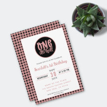 1:a födelsedag Party, utbjudande första födelsedag