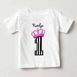 1:a födelsedag Princess Krona Rand Ett år gammal 1 T-shirt