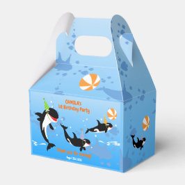 1:a födelsedag under havs- eller korkval flicka presentaskar