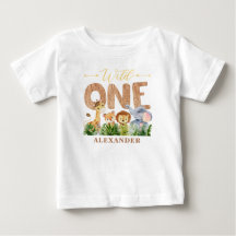 1:a födelsedag Vild 1 Jungle Baby T-shirt