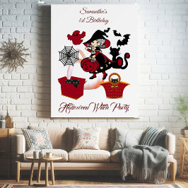 1:a födelsedagarns taloky Witch Party Halloween Ca