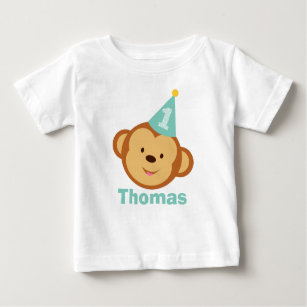 1:a födelsedagelagaren med Personlig Namn Tee Shirt