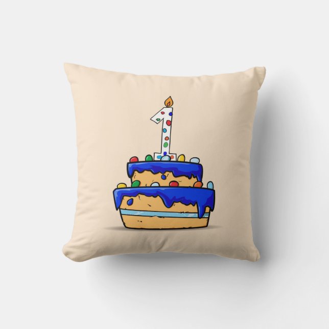 1:a födelsedagen, 1:a på sötblåkummel kudde (Framsida)